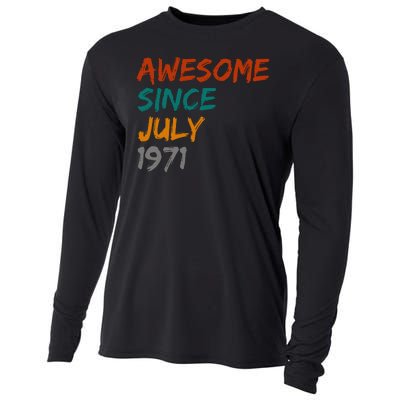 Awesome Since July 1971 Cooling Performance Long Sleeve Crew