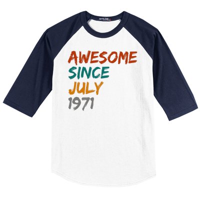 Awesome Since July 1971 Baseball Sleeve Shirt