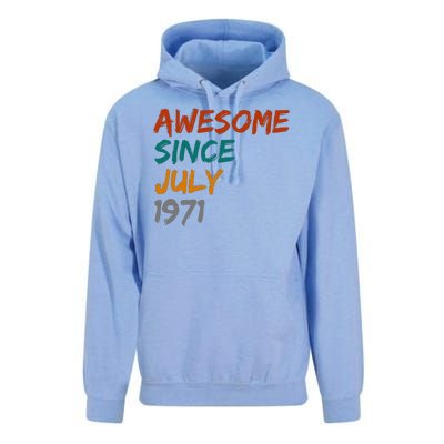 Awesome Since July 1971 Unisex Surf Hoodie