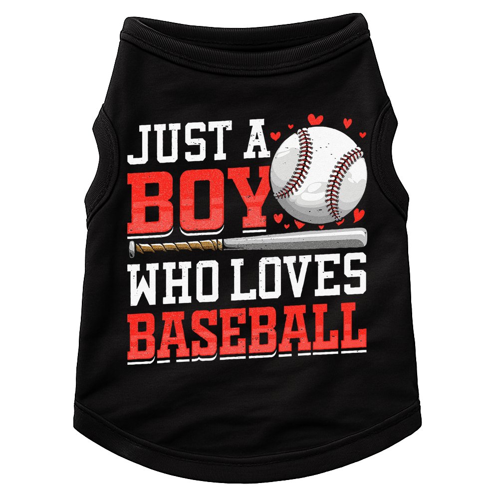 American Sport Just A Boy Who Loves Baseball Gifts Doggie Tank