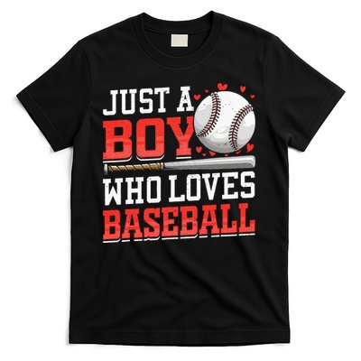 American Sport Just A Boy Who Loves Baseball Gifts T-Shirt
