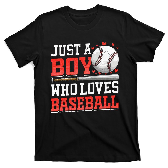 American Sport Just A Boy Who Loves Baseball Gifts T-Shirt