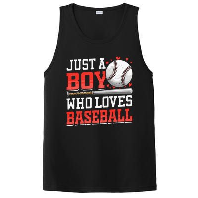 American Sport Just A Boy Who Loves Baseball Gifts PosiCharge Competitor Tank