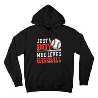 American Sport Just A Boy Who Loves Baseball Gifts Tall Hoodie