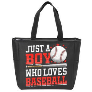 American Sport Just A Who Loves Baseball Gifts For Zip Tote Bag