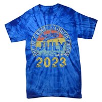 Awesome Since July 2019 4th Birthday Funny Gift 4 Years Old Gift Tie-Dye T-Shirt