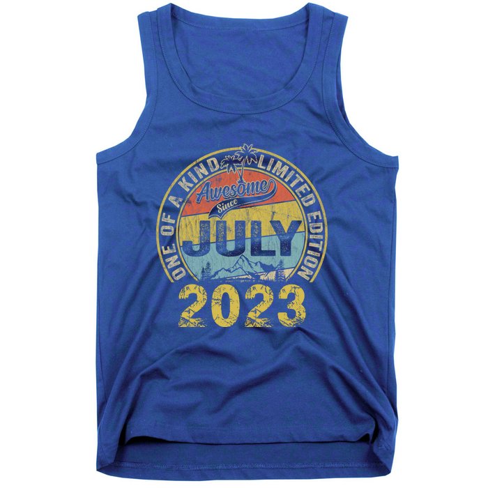 Awesome Since July 2019 4th Birthday Funny Gift 4 Years Old Gift Tank Top