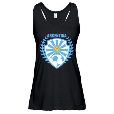 Argentina Soccer Jersey Argentina Football Fans Ladies Essential Flowy Tank