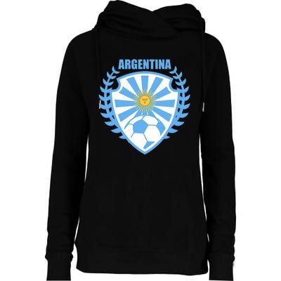 Argentina Soccer Jersey Argentina Football Fans Womens Funnel Neck Pullover Hood