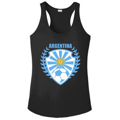 Argentina Soccer Jersey Argentina Football Fans Ladies PosiCharge Competitor Racerback Tank