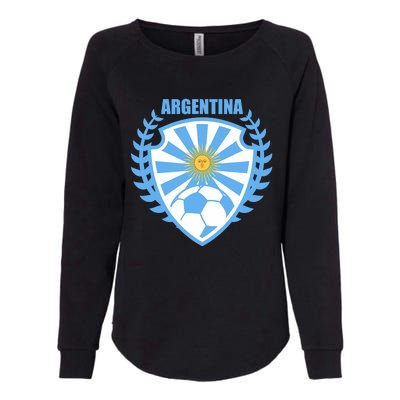 Argentina Soccer Jersey Argentina Football Fans Womens California Wash Sweatshirt