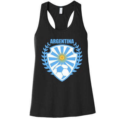 Argentina Soccer Jersey Argentina Football Fans Women's Racerback Tank