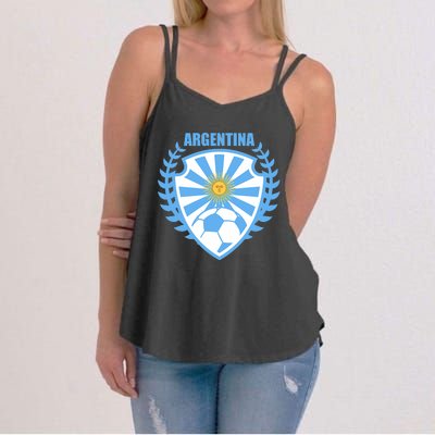 Argentina Soccer Jersey Argentina Football Fans Women's Strappy Tank