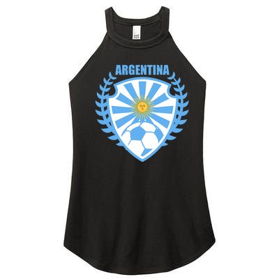 Argentina Soccer Jersey Argentina Football Fans Women's Perfect Tri Rocker Tank