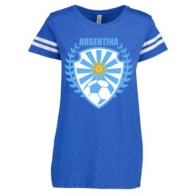 Argentina Soccer Jersey Argentina Football Fans Enza Ladies Jersey Football T-Shirt