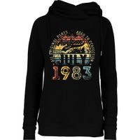 Awesome Since July 1983 Vintage Gifts Men 40th Birthday Womens Funnel Neck Pullover Hood