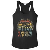 Awesome Since July 1983 Vintage Gifts Men 40th Birthday Ladies PosiCharge Competitor Racerback Tank