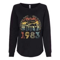 Awesome Since July 1983 Vintage Gifts Men 40th Birthday Womens California Wash Sweatshirt