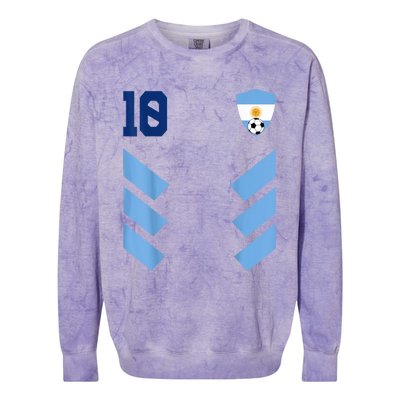 Argentina Soccer Jersey Argentina Football Argentinian Colorblast Crewneck Sweatshirt