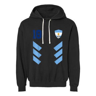 Argentina Soccer Jersey Argentina Football Argentinian Garment-Dyed Fleece Hoodie