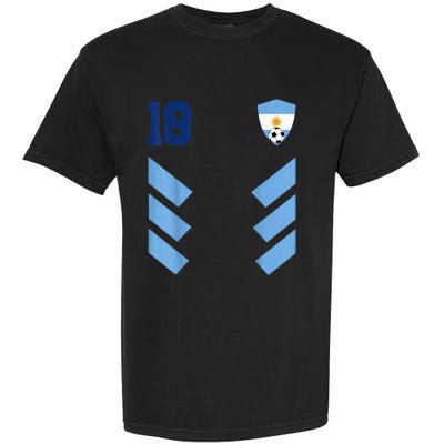 Argentina Soccer Jersey Argentina Football Argentinian Garment-Dyed Heavyweight T-Shirt