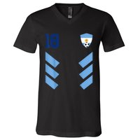 Argentina Soccer Jersey Argentina Football Argentinian V-Neck T-Shirt