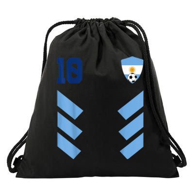 Argentina Soccer Jersey Argentina Football Argentinian Drawstring Bag