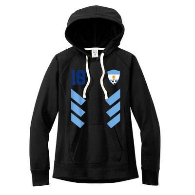 Argentina Soccer Jersey Argentina Football Argentinian Women's Fleece Hoodie