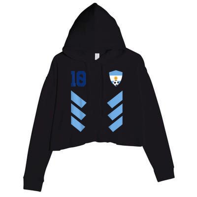 Argentina Soccer Jersey Argentina Football Argentinian Crop Fleece Hoodie