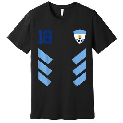 Argentina Soccer Jersey Argentina Football Argentinian Premium T-Shirt