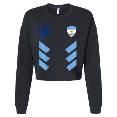 Argentina Soccer Jersey Argentina Football Argentinian Cropped Pullover Crew