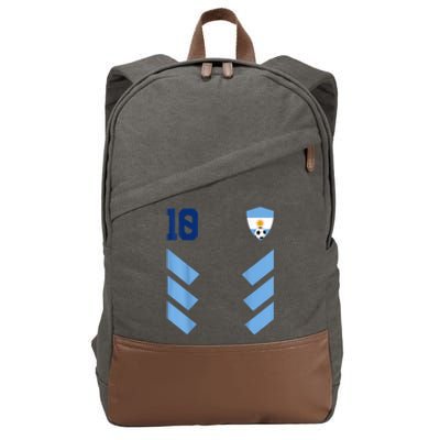 Argentina Soccer Jersey Argentina Football Argentinian Cotton Canvas Backpack