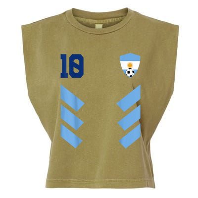 Argentina Soccer Jersey Argentina Football Argentinian Garment-Dyed Women's Muscle Tee