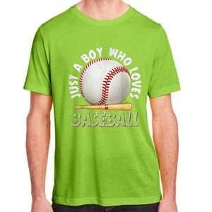 American Sport Just A Who Loves Baseball Gifts Adult ChromaSoft Performance T-Shirt