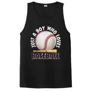 American Sport Just A Who Loves Baseball Gifts PosiCharge Competitor Tank