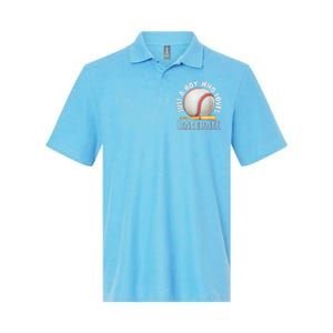 American Sport Just A Who Loves Baseball Gifts Softstyle Adult Sport Polo