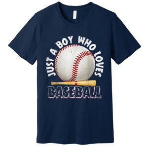 American Sport Just A Who Loves Baseball Gifts Premium T-Shirt