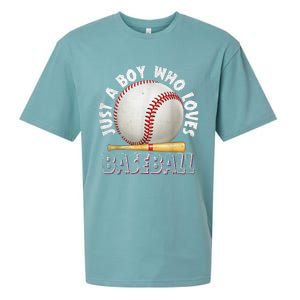 American Sport Just A Who Loves Baseball Gifts Sueded Cloud Jersey T-Shirt