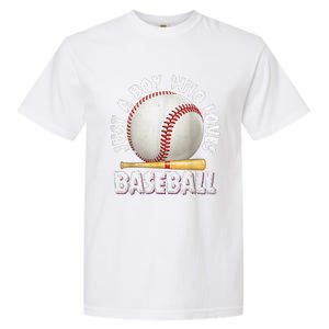 American Sport Just A Who Loves Baseball Gifts Garment-Dyed Heavyweight T-Shirt