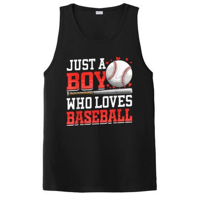 American Sport Just A Who Loves Baseball Gifts PosiCharge Competitor Tank