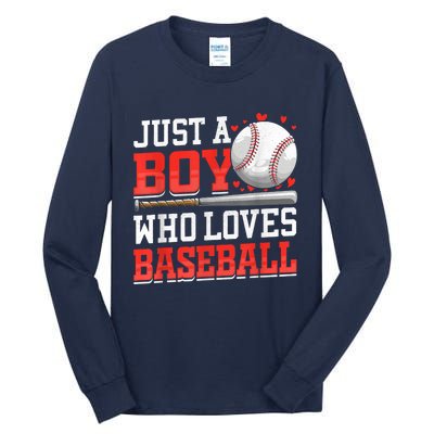 American Sport Just A Who Loves Baseball Gifts Tall Long Sleeve T-Shirt