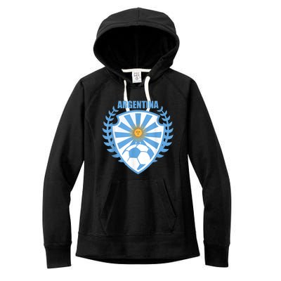 Argentina Soccer Jersey Gift Argentina Football Fans Women's Fleece Hoodie