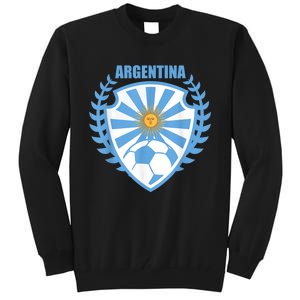 Argentina Soccer Jersey Gift Argentina Football Fans Tall Sweatshirt