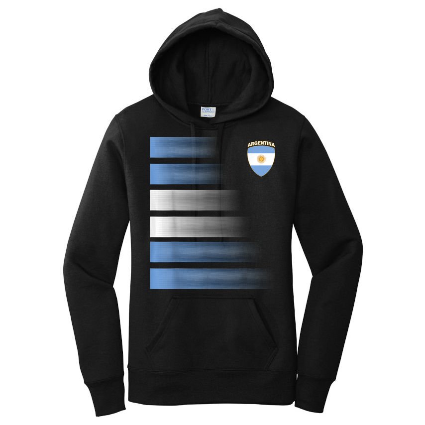 Argentina Soccer Jersey Football Argentina Soccer Women's Pullover Hoodie