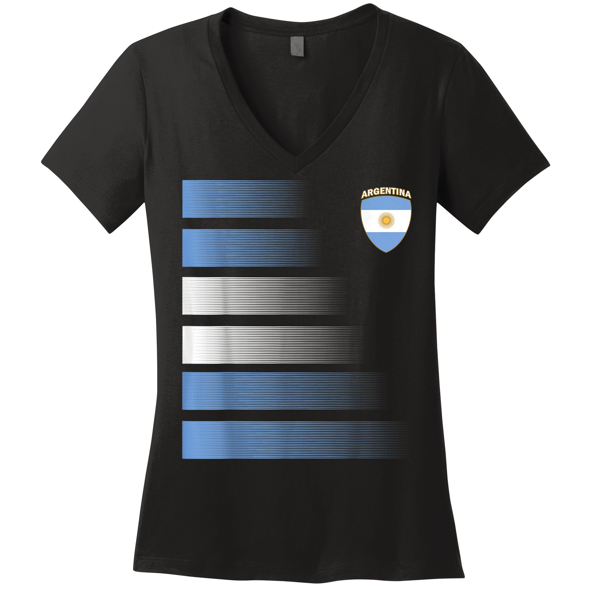 Argentina Soccer Jersey Football Argentina Soccer Women's V-Neck T-Shirt