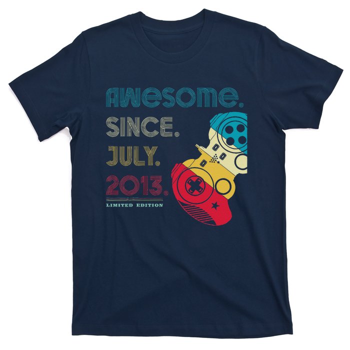 Awesome Since July 2013 11 Years Old 11th Birthday Gamer T-Shirt