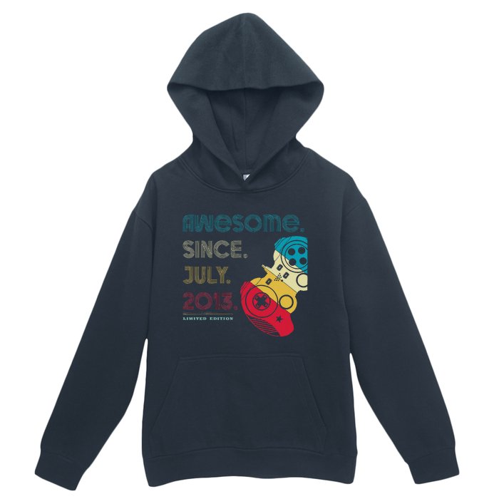 Awesome Since July 2013 11 Years Old 11th Birthday Gamer Urban Pullover Hoodie