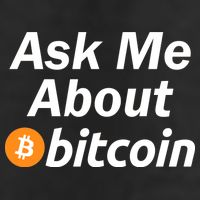 Ask Me About Bitcoin Cryptocurrency Logo Cool Comfort Performance Bucket Hat