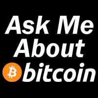 Ask Me About Bitcoin Cryptocurrency Logo Backpack