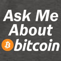 Ask Me About Bitcoin Cryptocurrency Logo Vector Backpack